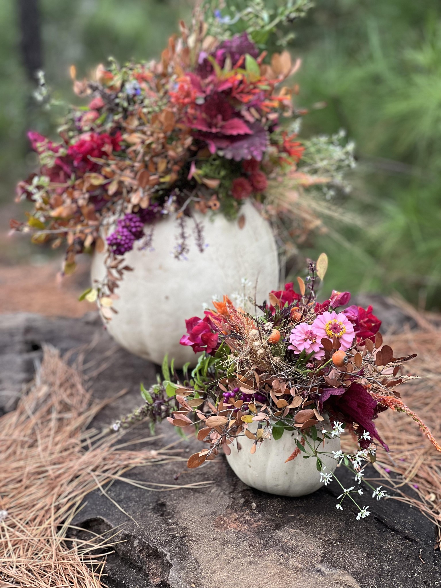 Seasonal fall arrangements