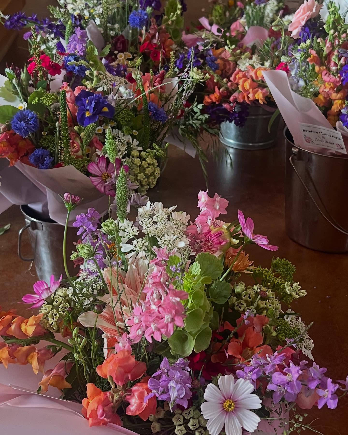Fresh bouquets ready for market