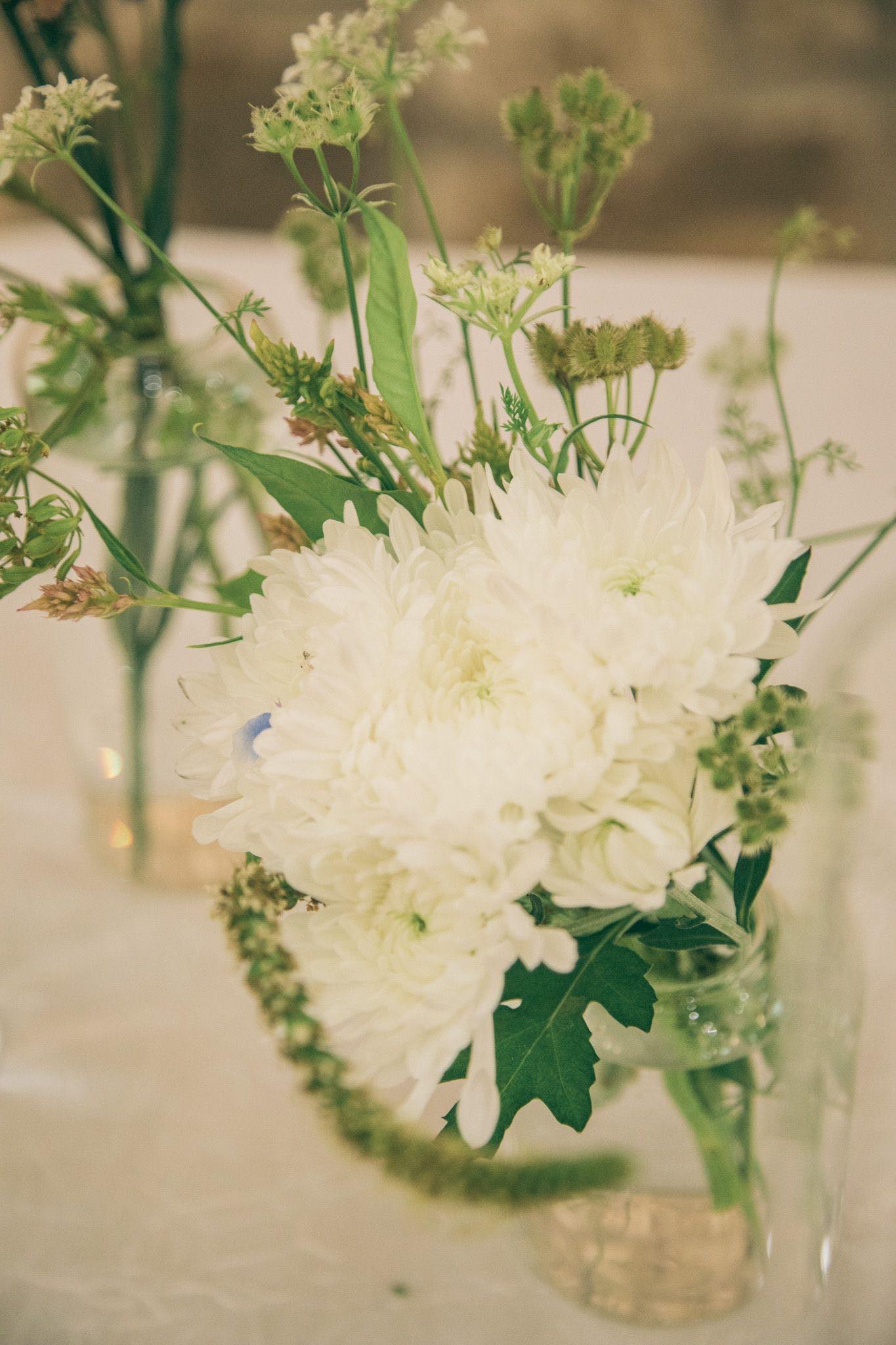White dahlias